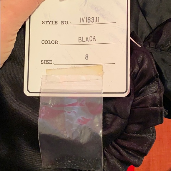 Jovani Strapless Gown Black - Picture 4 of 5